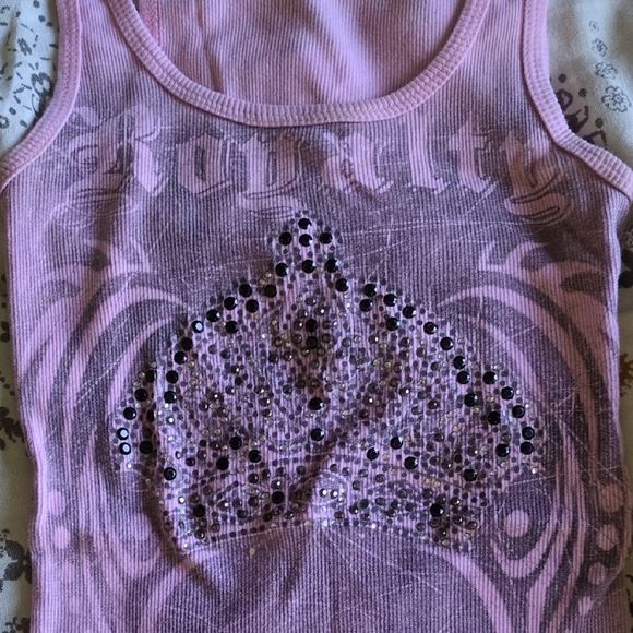Royalty For Me Pink Tank Top with Crown Graphic - Picture 2 of 3